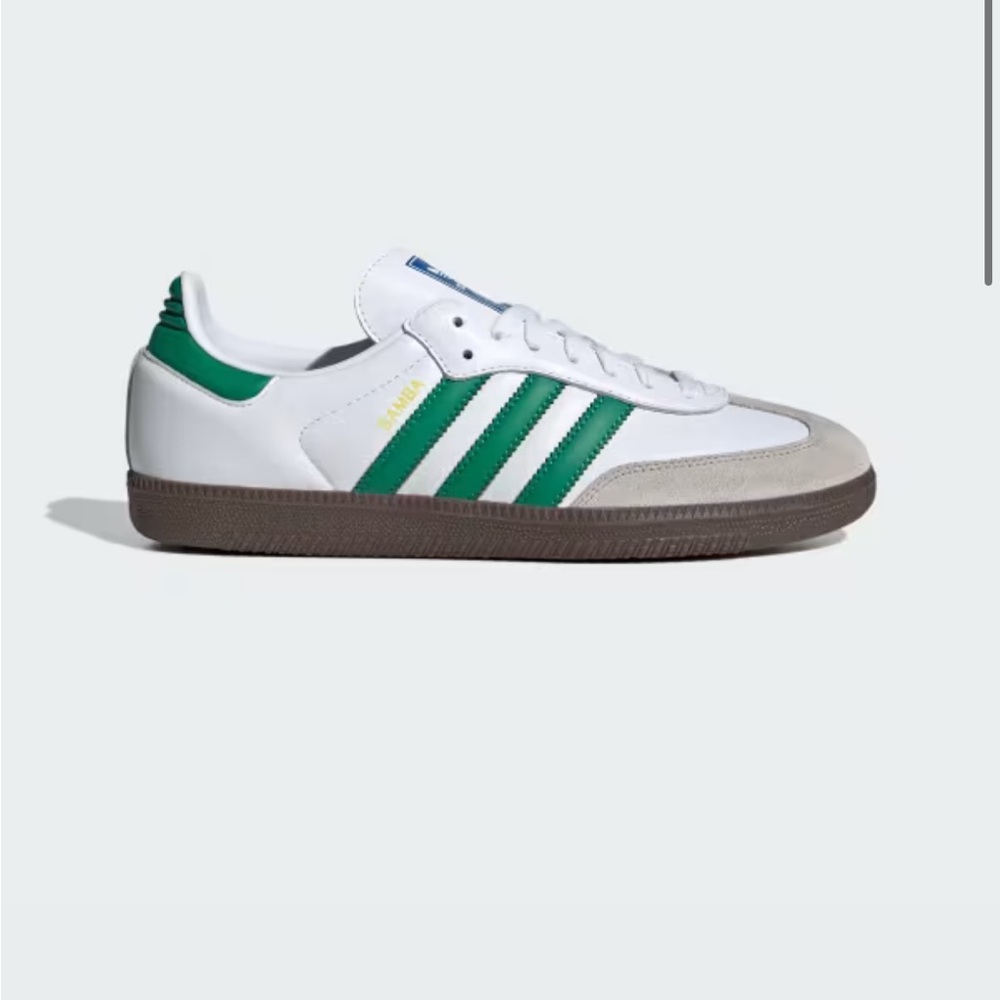 Adidas Men's White and Green Sneakers NEW Samba OG